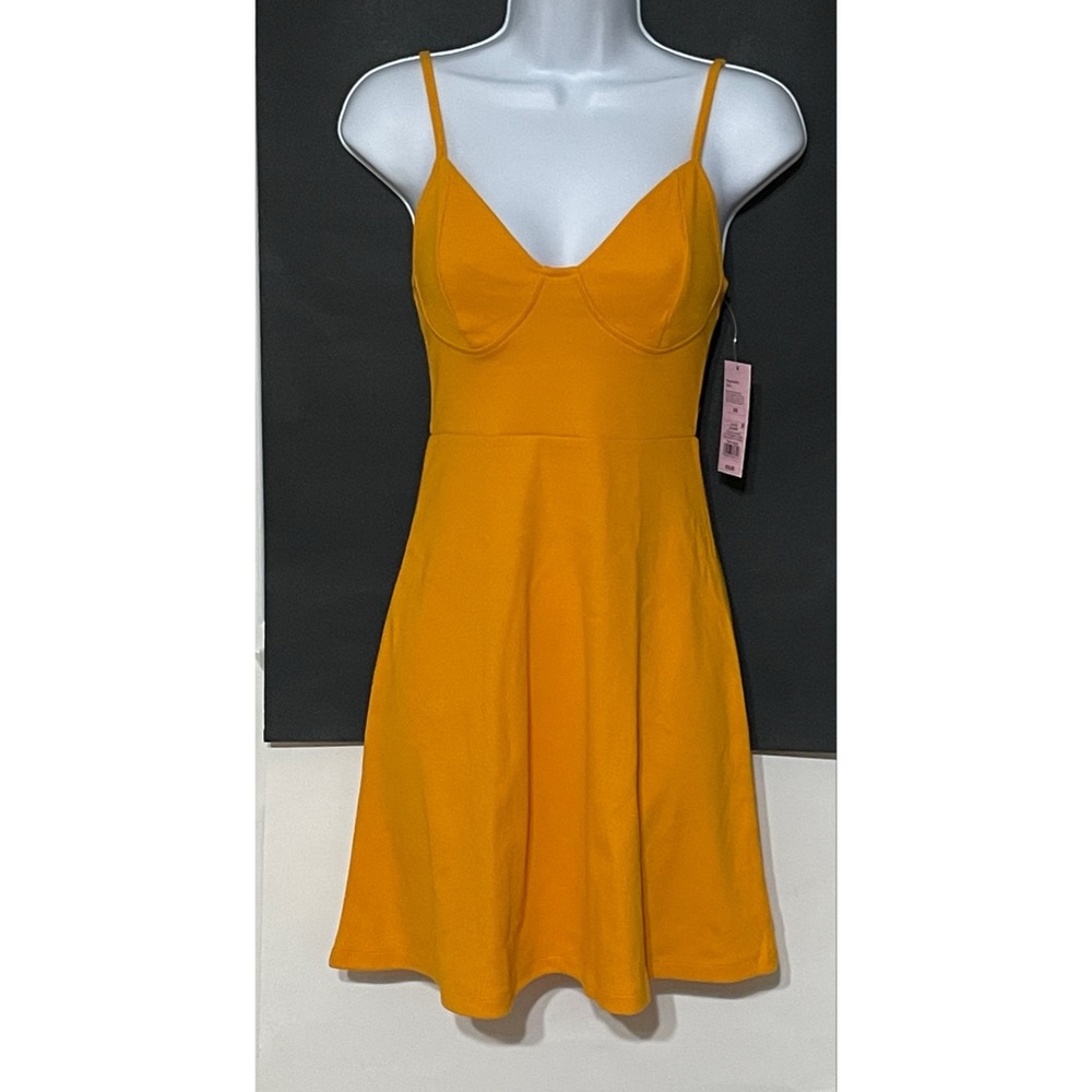 NWT Women's XS Gold A Line Dress - Wild Fable J226937